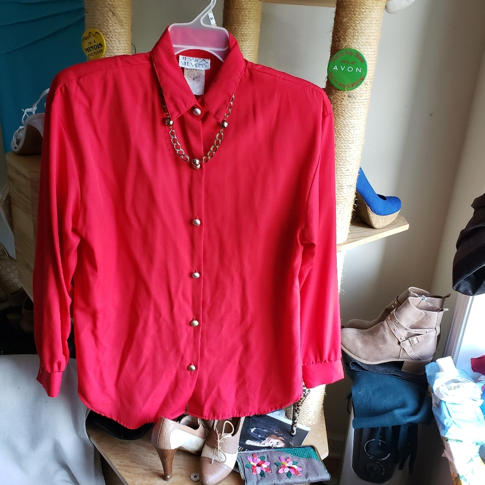 Vintage Jessica Stevens Blouse with Neckla…